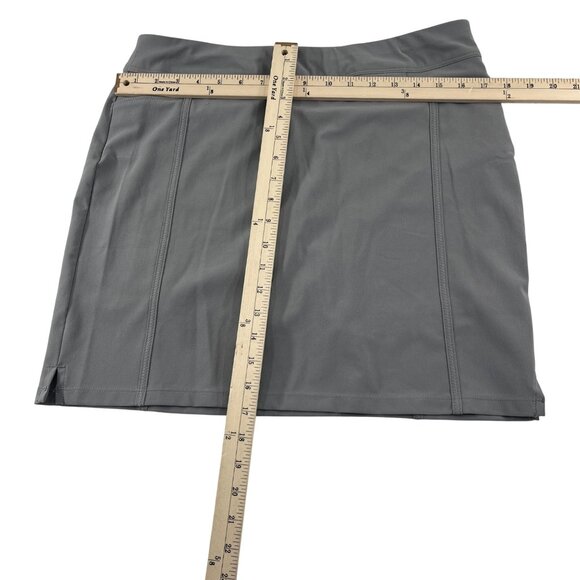 Adidas Women's Golf Skort Medium Gray Polyester Spandex - Picture 4 of 7
